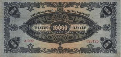 1946. 10.000MP (5x) színváltozatok és nyomat eltolódások T:II