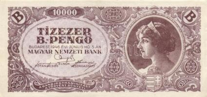 1946. 10.000BP (3x) T:II+ (hajtatlanok, csak a szélek sérültek)