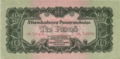 1944. "A Vörörshadsereg Parancsnoksága" 10P (2x) egymás utáni sorszámmal T:I