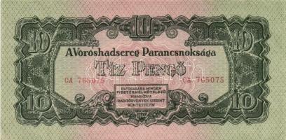 1944. "A Vörörshadsereg Parancsnoksága" 10P (2x) egymás utáni sorszámmal T:I