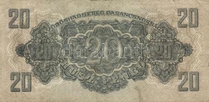 1944. "A Vörörshadsereg Parancsnoksága" 20P (4x) T:III