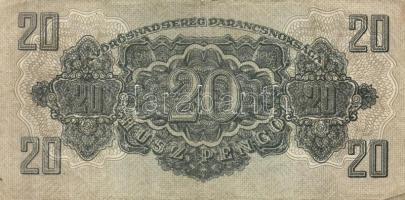 1944. "A Vörörshadsereg Parancsnoksága" 20P (4x) T:III