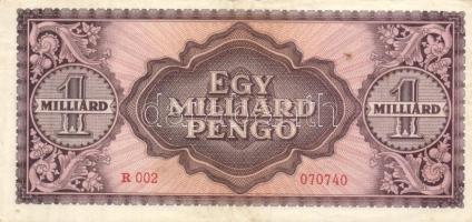 1946. 1.000.000.000P "002"-es sorozat T:II-(széle kissé kopott)