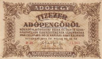 1946. 10.000AP (16x) T:II,II-,III