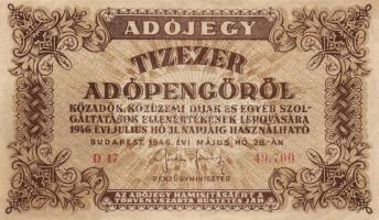 1946. 10.000AP (16x) T:II,II-,III