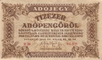 1946. 10.000AP (16x) T:II,II-,III