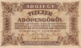 1946. 10.000AP (16x) T:II,II-,III