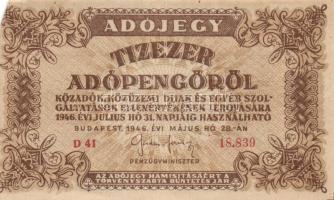 1946. 10.000AP (16x) T:II,II-,III