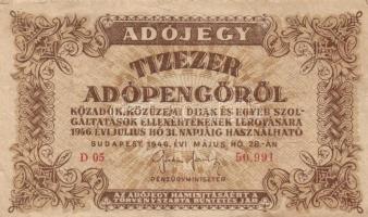 1946. 10.000AP (16x) T:II,II-,III