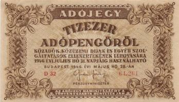 1946. 10.000AP (16x) T:II,II-,III