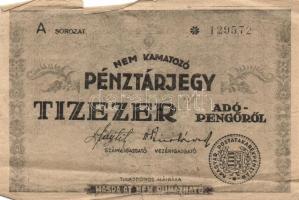1946. 10.000AP pénztárjegy "Másra Át Nem Ruházható" T:III-