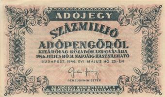 1946. 100.000.000AP T:I- (apró sarokhajlás)