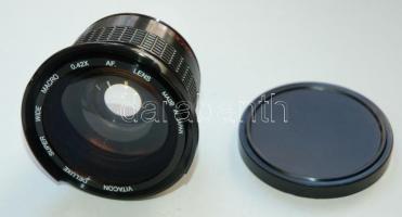 Yashica Electro 35 típusú 1,7-es fényerősségű fényképezőgép saját tokjában + Vitacon Delux Macro obj...