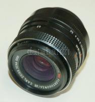 Praktica EE3 típusú fényképezőgép Pentacon 4/300-as és Flektogon 2,4/35-ös objektívvel, saját tokjáb...