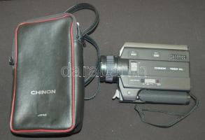 Chinon 132P XL Silent Super 8 típusú kamera táskával, leírással / Chinon Silent Super 8 movie camera with instructions and case