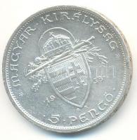 1938. 5P Ag "Szent István" T:2-