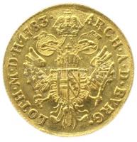 1783G. Dukát Au "II. József" Nagybánya (3.48g) T:2 /
Hungary 1783G. Ducat Au "Joseph ...