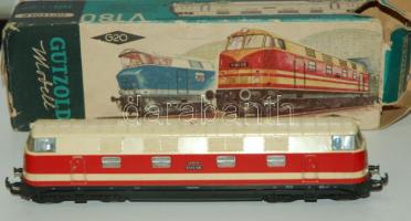 Gützold G19 típusú vasút modell mozdony eredeti dobozában hibátlan állapotban / Railroad model
