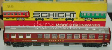 Schicht H0 típusú vasút modell nagyméretű étkezővagon eredeti dobozában /  Schicht model train 25cm