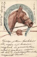 Ló patkóval, Horse with horseshoe