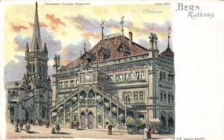 Bern town hall litho s. E. Steinmann