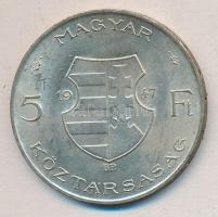 1947. 5Ft Ag "Kossuth" T:2 kis ph.