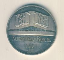 1991. Kereskedelmi Bank Rt. Ag(999) emlékérem (31,47g/42mm) szign.: BGY T:exPP ph.