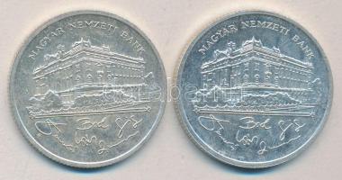 1992. 200Ft Ag "MNB" (2x) T:2