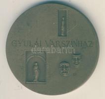 Lapis András (1942-) DN. Gyulai Várszínház Br emlékérem (d=42mm) T:1-