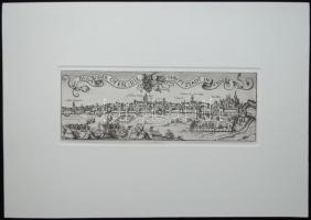 Jelzés nélkül: Buda anno 1602, rézkarc-papír, paszpartuban 25x35cm