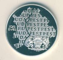 1998. 750Ft Ag "Budapest egyesítésének 125. évfordulója" T:PP díszdobozban