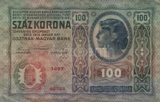 Vegyes bankjegy tétel: 1902-1932. 50f + 50P (2x) + 50K (2x) román felülbélyegzéssel + 100K (2x) + 10...