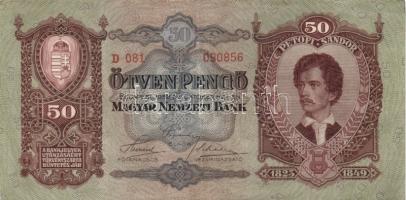 Vegyes bankjegy tétel: 1902-1932. 50f + 50P (2x) + 50K (2x) román felülbélyegzéssel + 100K (2x) + 10...