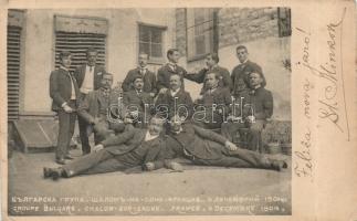 Chalon-sur-Saone 1904 December Bulgarian group photo (fa)