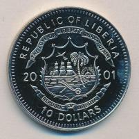 Libéria 2001. 10$ "Szabadság pillanatai-Női egyenjogúság 1866" multicolor T:PP tanúsítvánnyal Liberia 2001. 10 Dollars "Moments of Freedom-Equal rights for women 1866" multicolor C:PP with certificate