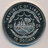 Libéria 2001. 10$ "Szabadság pillanatai-Prágai tavasz 1968" multicolor T:PP tanúsítvánnyal Liberia 2001. 10 Dollars "Moments of Freedom-Spring of Prague" multicolor C:PP with certificate