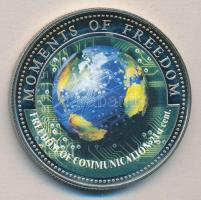 Libéria 2001. 10$ "Szabadság pillanatai-A kommunikáció szabadsága 21. század" multicolor T...