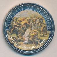 Libéria 2001. 10$ "Szabadság pillanatai-Marathóni csata i.e. 490" multicolor T:PP tanúsítv...