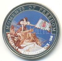 Libéria 2001. 10$ "Szabadság pillanatai-Magyar szabadságharc 1848-49." multicolor T:PP tanúsítvánnyal Liberia 2001. 10 Dollars "Moments of Freedom-Hungarian war of independence 1848-49." multicolor C:PP with certificate