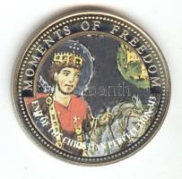 Libéria 2001. 10$ "Szabadság pillanatai-A keresztényüldözés megszüntetése 313." multicolor T:PP tanúsítvánnyal Liberia 2001. 10 Dollars "Moments of Freedom-End of christian percecution 313." multicolor C:PP with certificate