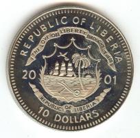 Libéria 2001. 10$ "Szabadság pillanatai-A keresztényüldözés megszüntetése 313." multicolor...