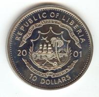 Libéria 2001. 10$ "Szabadság pillanatai-Nelson Mandela 1994." multicolor T:PP tanúsítvánny...