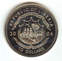 Libéria 2004. 10$ "Szabadság pillanatai-A gén-térkép 2000." multicolor T:PP tanúsítvánnyal...