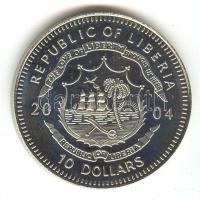 Libéria 2004. 10$ "Szabadság pillanatai-Lech Walesa és a Szolidaritás 1980." multicolor T:...