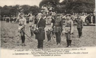 1920 President Masaryk with Generals Janina and Pelléa