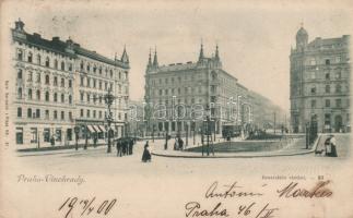 Praha Vinohrady Komensky square