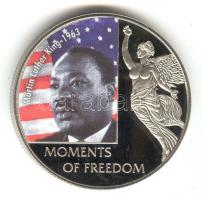 Libéria 2006. 10$ "Szabadság pillanatai-Martin Luther King 1963." multicolor T:PP  Liberia 2006. 10 Dollars "Moments of Freedom-Martin Luther King 1963." multicolor C:PP