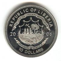 Libéria 2006. 10$ "Szabadság pillanatai-Martin Luther King 1963." multicolor T:PP 
Liberia...