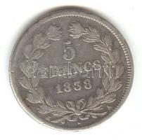 Franciaország 1838A. 5Fr Ag "I. Lajos Fülöp" T:3 France 1838A. 5 Francs Ag "Louis Philippe I" C:F