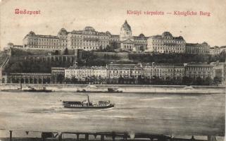 Budapest I. Királyi Vár, gőzhajó